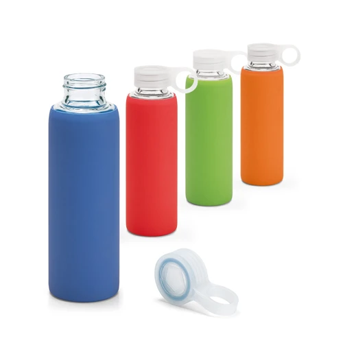 DHABI. Boroszilikát üveg sportpalack 380 ml Világos zöld 