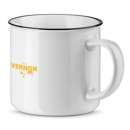 VERNON WHITE. Kerámia bögre 340 mL Fehér 