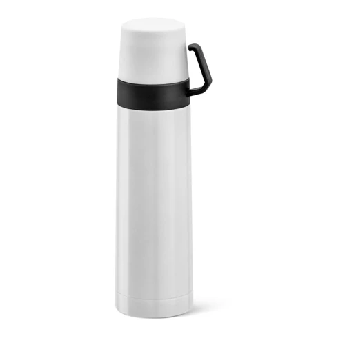 SAFE. Rozsdamentes acél és PP termosz 490 ml Fehér 