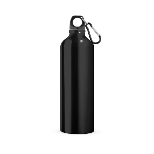 LANDSCAPE L. Alumínium sport palack karabinerrel 800 ml Fekete 