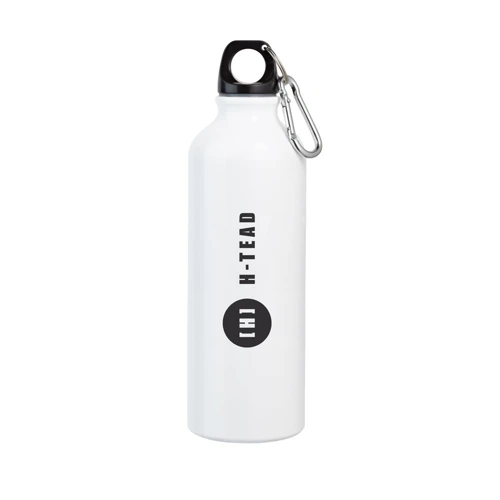 LANDSCAPE L. Alumínium sport palack karabinerrel 800 ml Fehér 