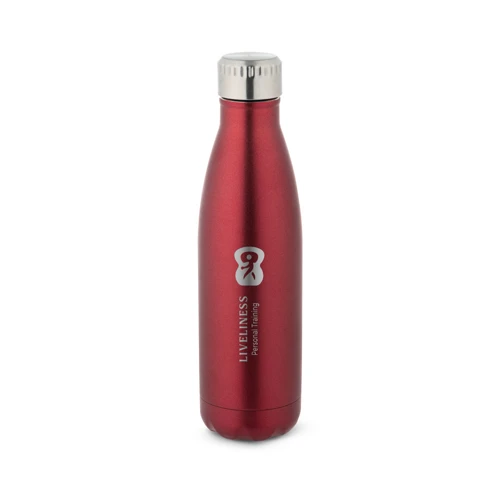 SHOW SATIN. Rozsdamentes acél palack 500ml Piros 