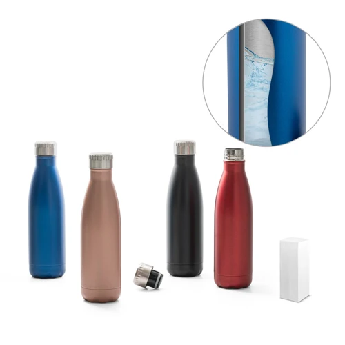 SHOW SATIN. Rozsdamentes acél palack 500ml Piros 
