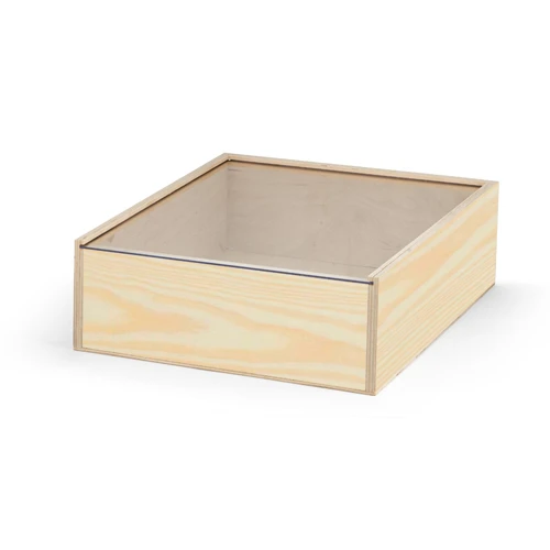 BOXIE CLEAR L. Fa doboz Sötét natúr 