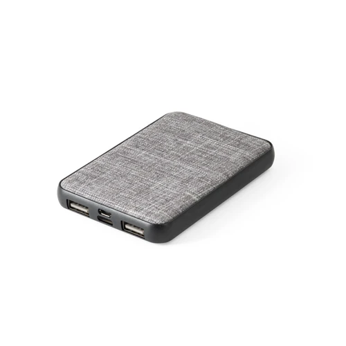 RENEWAL BATTERY. Power bank 5.000 mAh újrahasznosított PET-ből (100% rPET) Szürke 