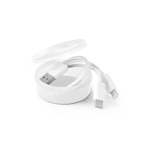EMMY. 3 az 1-ben USB-kábel ABS-ből és PVC-ből Fehér 
