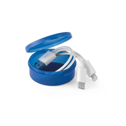 EMMY. 3 az 1-ben USB-kábel ABS-ből és PVC-ből Fehér 