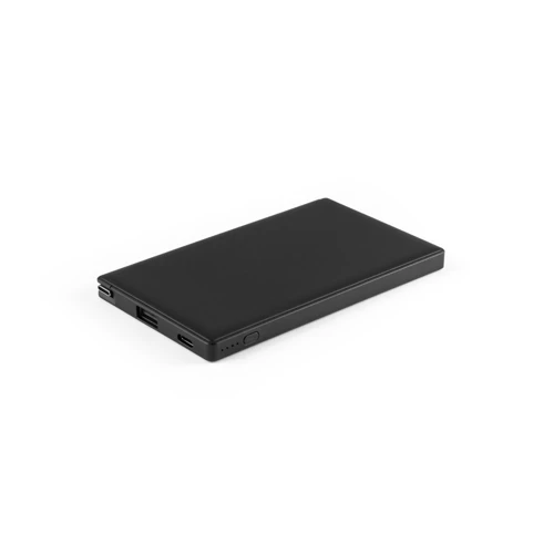 WIGNER. Power bank 4.000 mAh újrahasznosított ABS-ből (100% rABS) Fekete 
