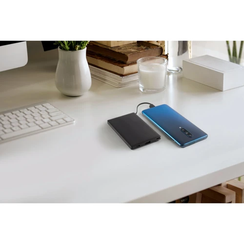 WIGNER. Power bank 4.000 mAh újrahasznosított ABS-ből (100% rABS) Fekete 