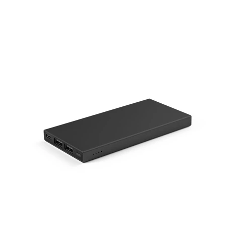 DOROTHY 5. 5.000 mAh kapacitású power bank újrahasznosított lumínium (100%-ban rAL) Fekete 