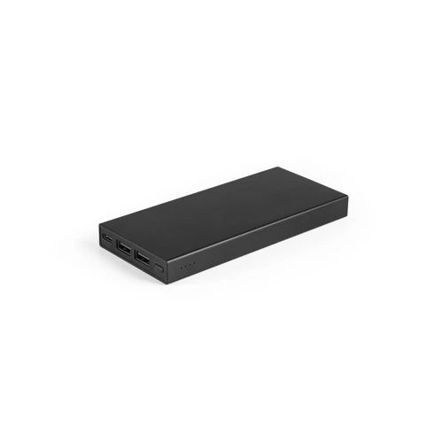 DOROTHY 10. 10.000 mAh teljesítményű akkumulátor újrahasznosított alumínium (100% rAL) Fekete 