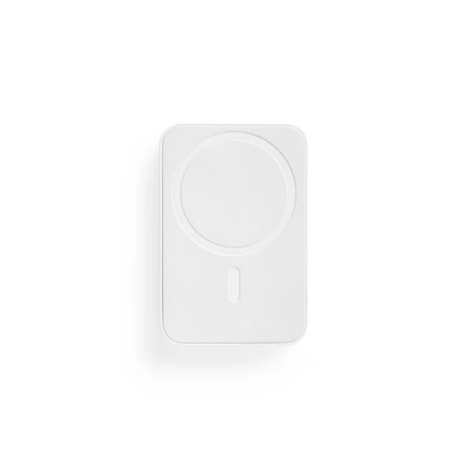 AMPERE 5. 5.000 mAh mágneses power bank 15W-os szupergyors vezeték nélküli töltővel újrahasznosított ABS-ből (100% rABS) Fehér 
