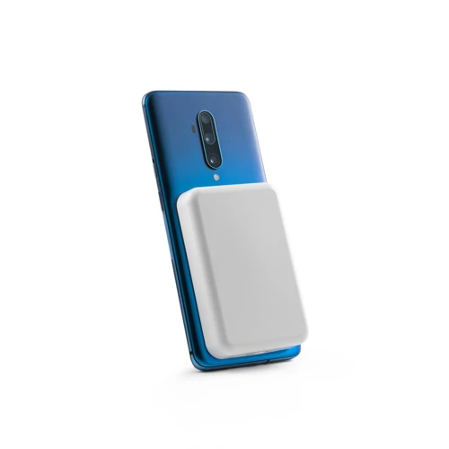 AMPERE 5. 5.000 mAh mágneses power bank 15W-os szupergyors vezeték nélküli töltővel újrahasznosított ABS-ből (100% rABS) Fehér 