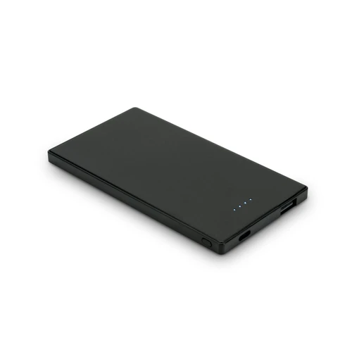DENNING. 5.000 mAh vékony, rozsdamentes acélból készült power bank Fekete 