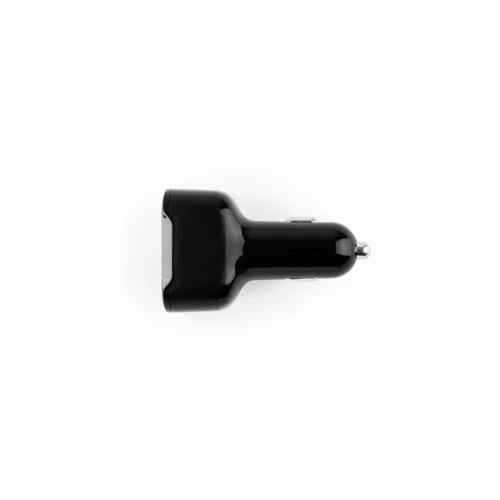 DIRAC. Szivargyújtó adapter USB-A porttal 18W és USB-C 20W újrahasznosított ABS (100% rABS)-ből Fekete 