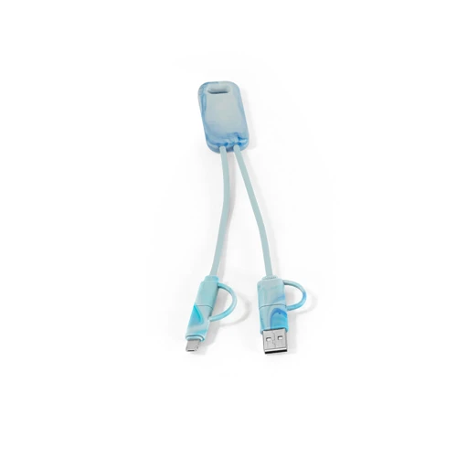 BERNERS. Szupergyors 6 az 1-ben USB kábel újrahasznosított PET-ből (100% rPET) Vegyes színek 