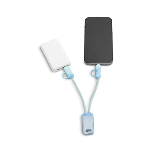 BERNERS. Szupergyors 6 az 1-ben USB kábel újrahasznosított PET-ből (100% rPET) Vegyes színek 