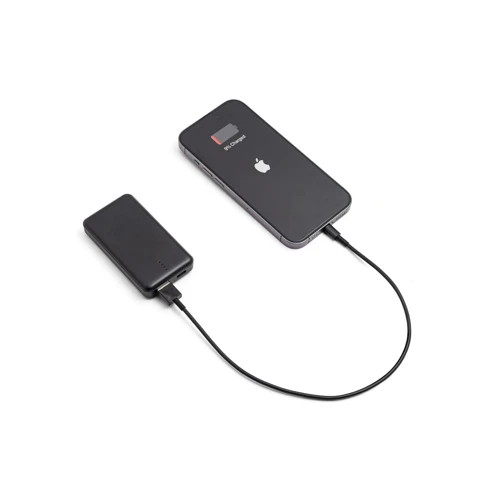 SHERYL. Power bank 4.000 mAh újrahasznosított ABS-ből (100% rABS) Fekete 