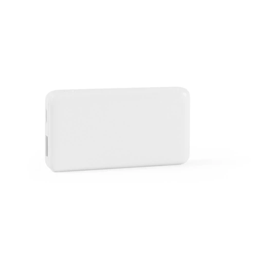SHERYL. Power bank 4.000 mAh újrahasznosított ABS-ből (100% rABS) Fehér 