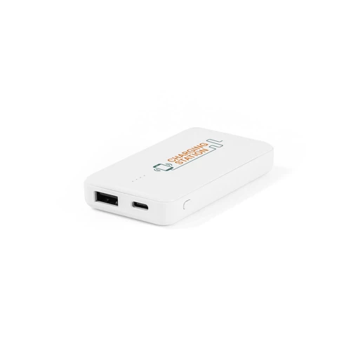 SHERYL. Power bank 4.000 mAh újrahasznosított ABS-ből (100% rABS) Fehér 