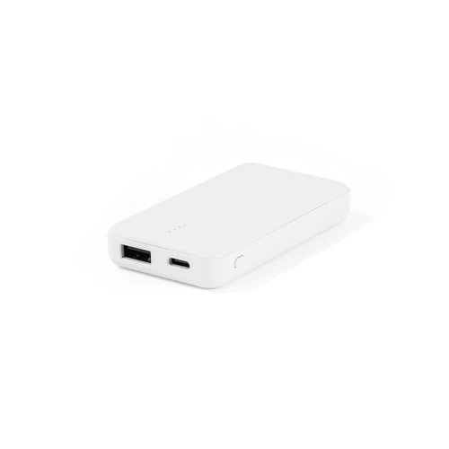 SHERYL. Power bank 4.000 mAh újrahasznosított ABS-ből (100% rABS) Fehér 