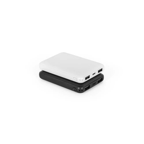 LEAKEY 5. Power bank 5.000 mAh újrahasznosított ABS-ből (100% rABS) Fekete 