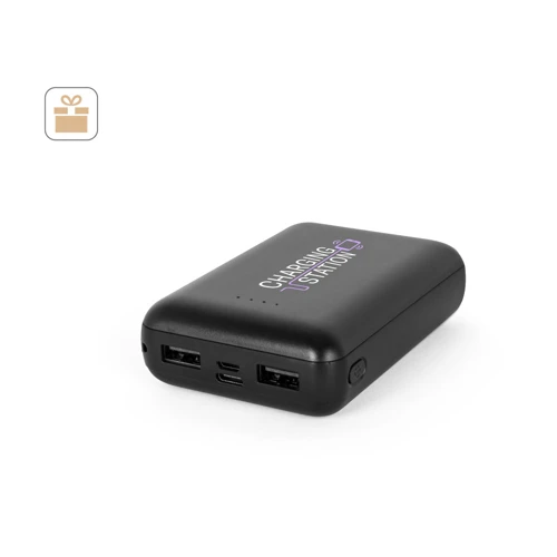 LEAKEY 10. Power bank 10'000 mAh íjrahasznosított ABS-ből (100% rABS) Fehér 