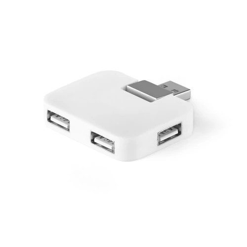 JANNES. HUB 4 USB-A porttal ABS-ből Fehér 