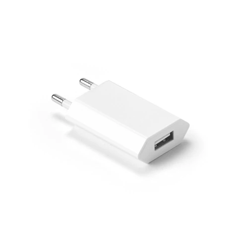 WOESE. Tápegység USB-A 5W 100%-ban újrahasznosított ABS-ből (100% rABS) Fehér 