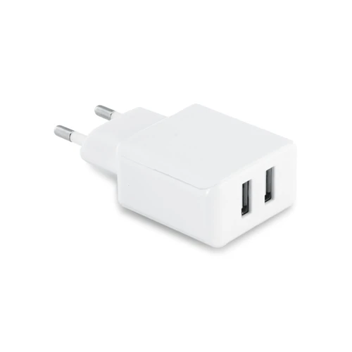 REDI. ABS USB-adapter 2 kimenettel Fehér 