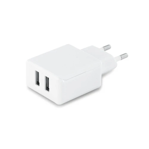 REDI. ABS USB-adapter 2 kimenettel Fehér 