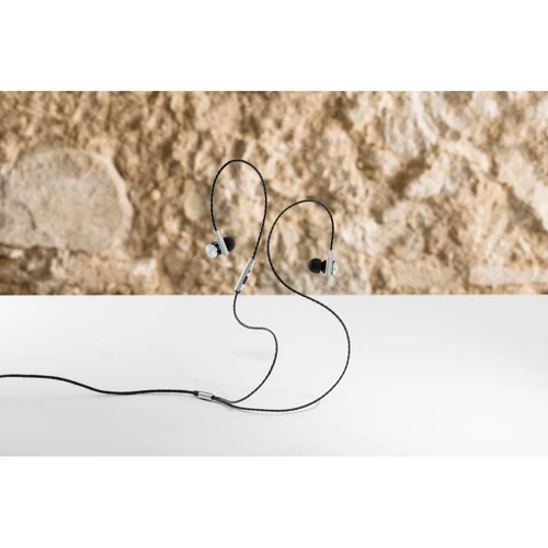 VIBRATION. Fém és ABS fülhallgató mikrofonnal Ezüst 
