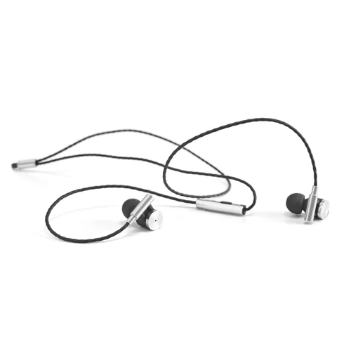 VIBRATION. Fém és ABS fülhallgató mikrofonnal Ezüst 
