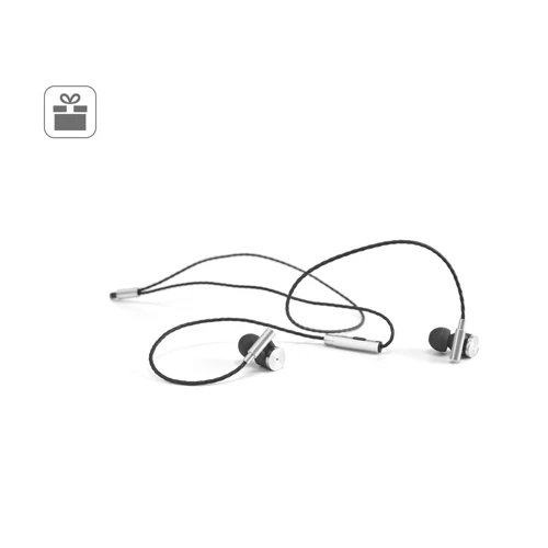 VIBRATION. Fém és ABS fülhallgató mikrofonnal Ezüst 