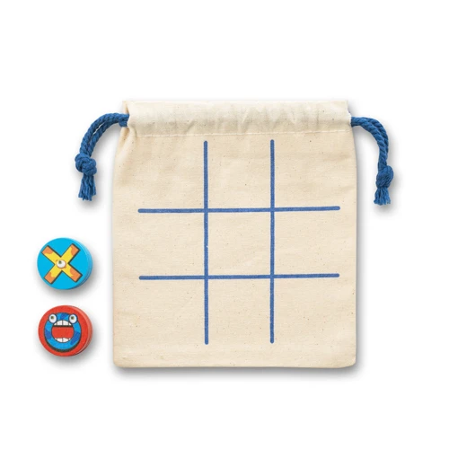 CROSSES. Klasszikus, 10 darabos, fa amőba játékkészlet