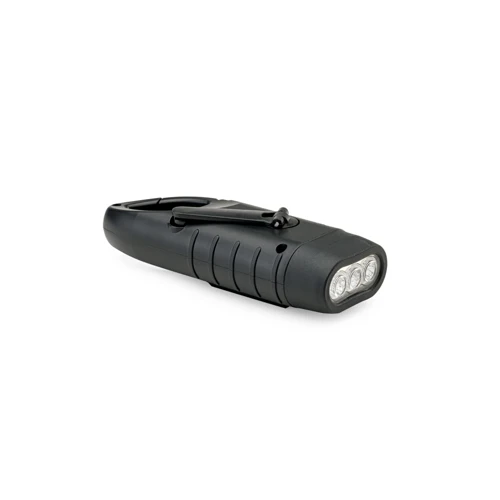 SOLARKY. Kompakt 0'5 W ABS zseblámpa 3 fehér LED-del, 90 lumen fényerővel Fekete 