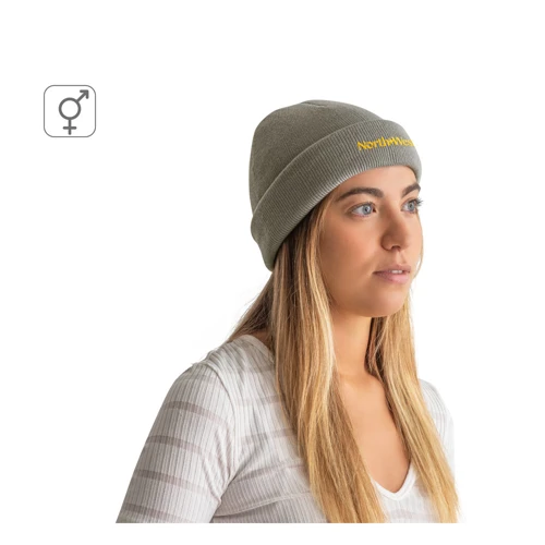 CARL. Újrahasznosított poliészterből (100% rPET) kétrétegű unisex sapka Fekete 