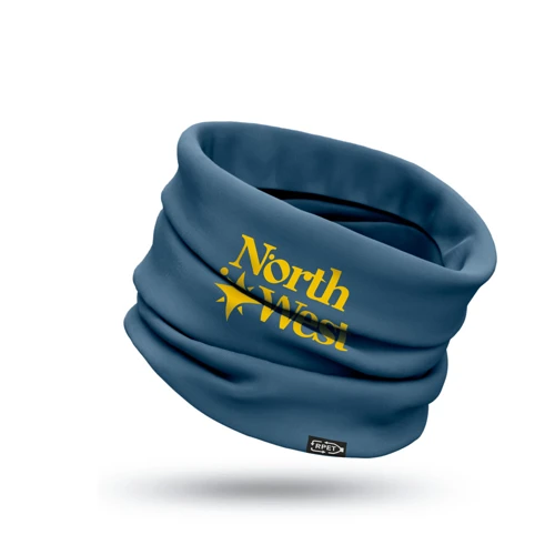 KOLKATA. Többfunkciós újrahasznosított poliészterből (100% rPET) bandana (120 g/m²) Kék 