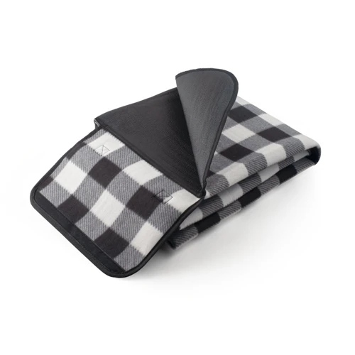 RILEY II. EPE bélésű piknik takaró (180 g/m²) mintával Fekete 