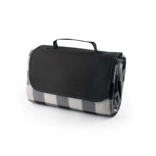 RILEY II. EPE bélésű piknik takaró (180 g/m²) mintával Fekete 