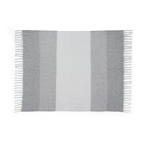 COMFY. Takaró újrahasznosított poliészterből (100% rPET) (300 g/m²), mohair érzettel Szürke 