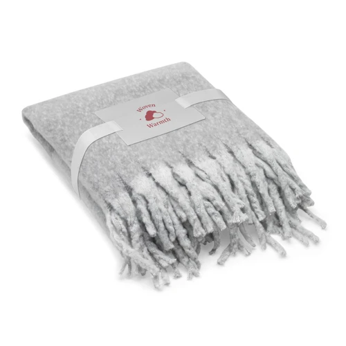 COMFY. Takaró újrahasznosított poliészterből (100% rPET) (300 g/m²), mohair érzettel Szürke 