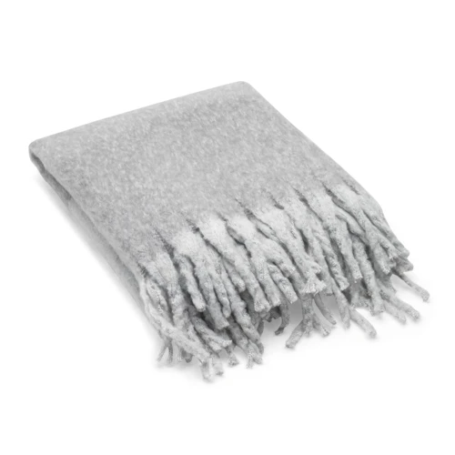 COMFY. Takaró újrahasznosított poliészterből (100% rPET) (300 g/m²), mohair érzettel Szürke 