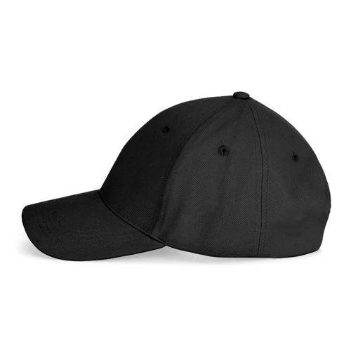 NATHAN. 100% pamut sapka (260 g/m²) 6 panelből Fekete 
