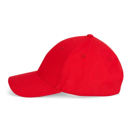 NATHAN. 100% pamut sapka (260 g/m²) 6 panelből Piros 