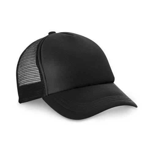 NICOLA BK. Poliészter és hálós sapka (150 g/m²) Fekete 