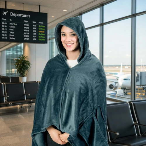 SNUGGY. 3 az 1-ben polár szett (220 g/m²) – ideális utazáshoz Fekete 