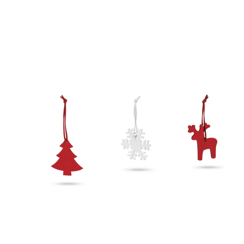 ZERMATT. Karácsonyi díszek Piros 
