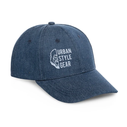 PHOEBE. Denim, pamut és poliészter sapka (300 g/m²) Kék 