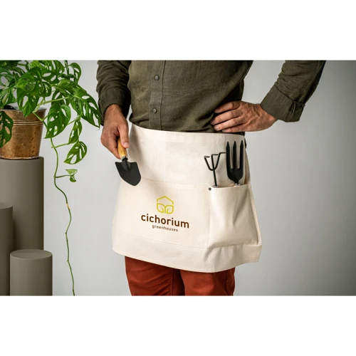 CHICORY. Többcélú kötény pamutvászonból (260 g/m²)